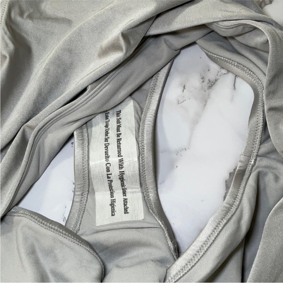 Shade & Shore Gray Ruched Bandeau Bikini Top|High-Waisted Bikini Bottom 2X. NWT - Picture 15 of 15